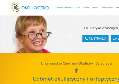 Strona internetowa dla okulisty